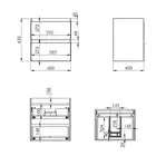 Szafka podumywalkowa SPLIT 60 2S white matt PDW ELITA RE010600055290