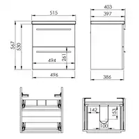 Zestaw KWADRO PLUS 50 2S black HG PDW ELITA 167649