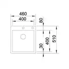 Zlewozmywak CLARON 400-IF/A Stal Durinox, korek auto., InFino, PushControl BLANCO 523392