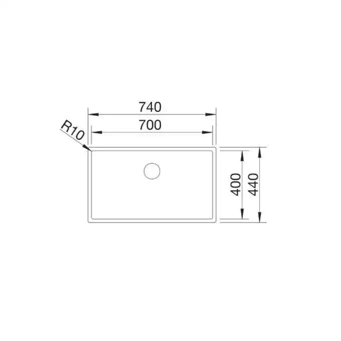 Zlewozmywak CLARON 700-IF Stal Durinox, InFino BLANCO 523391