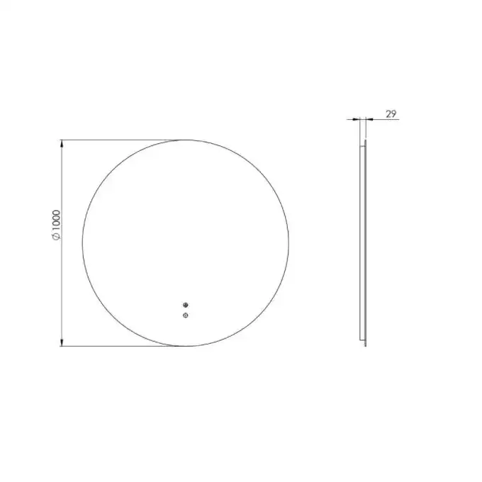 Lustro LED ROUND 100 ELITA RE067640000010