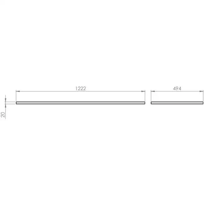 Blat marmur CALACATTA 120/49,4/2 white matt ELITA RE051201045290