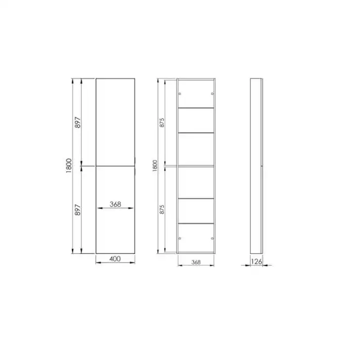 Słupek FOR ALL 40 2D (12,6) dąb canela PDW ELITA RE030400067050