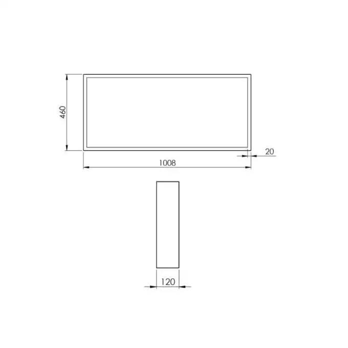 Konsola marmur 100/46/12 anthracite matt ELITA RE101000016010