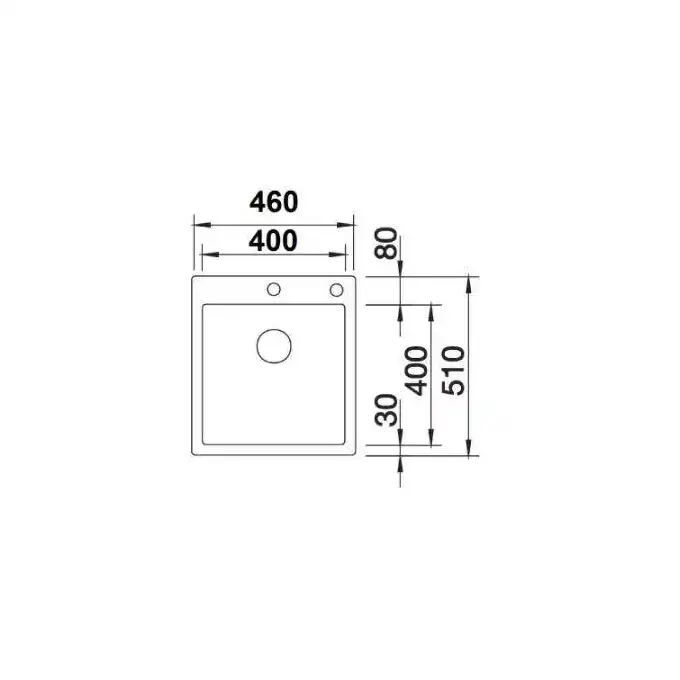 Zlewozmywak CLARON 400-IF/A Stal polerowana, korek auto., InFino, PushControl BLANCO 521632