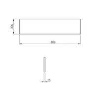 Panel ścienny marmur 80/20/1,5 forest green matt ELITA RE180800017010