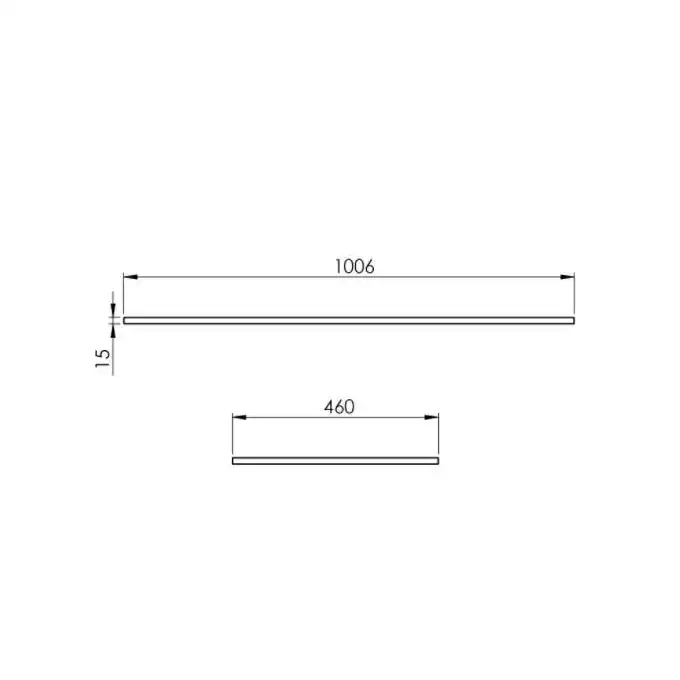 Blat marmur 100/46/1,5 white matt ELITA RE051000015290