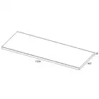 Blat MDF 120/46/2,8 white HG PCV ELITA RE051200028060