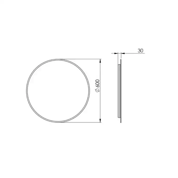 Lustro LED SHARON ROUND 60 white ELITA 168124