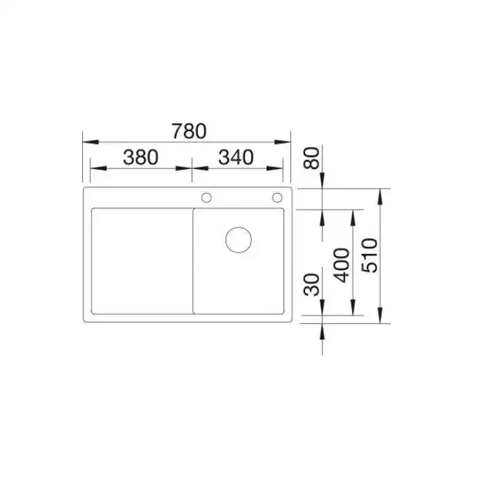 Zlewozmywak CLARON 4 S-IF Stal polerowana prawa, korek auto., InFino, PushControl BLANCO 521623