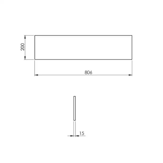 Panel ścienny marmur 80/20/1,5 navy blue matt ELITA RE180800017030