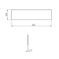 Panel ścienny marmur 80/20/1,5 black matt ELITA RE180800017160