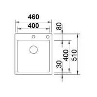 Zlewozmywak CLARON 400-IF/A Stal polerowana, korek auto., InFino, PushControl BLANCO 521632