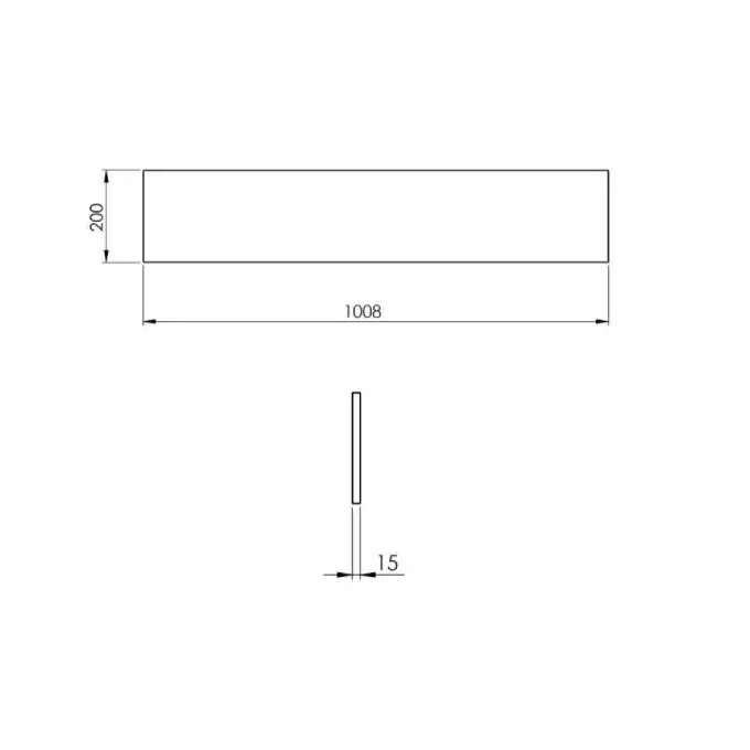 Panel ścienny marmur 100/20/1,5 black matt ELITA RE181000017160