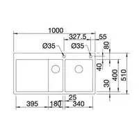 Zlewozmywak CLARON 6 S-IF Stal polerowana prawa, korek auto., InFino, PushControl BLANCO 521645