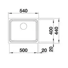 Komora ETAGON 500-IF Stal polerowana, InFino, szyny BLANCO 521840