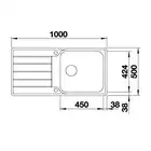 Zlewozmywak CLASSIMO XL 6 S-IF Stal polerowana odwracalny, korek auto., PushControl, InFino BLANCO 525327