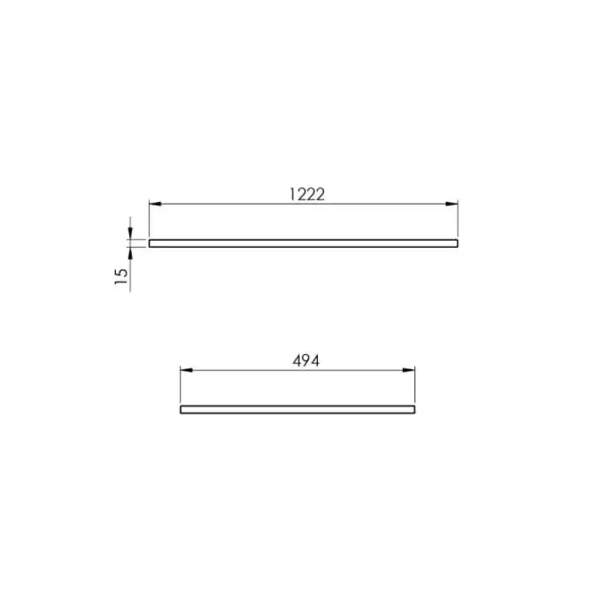 Blat marmur 120/49,4/1,5 black matt ELITA RE051200117160