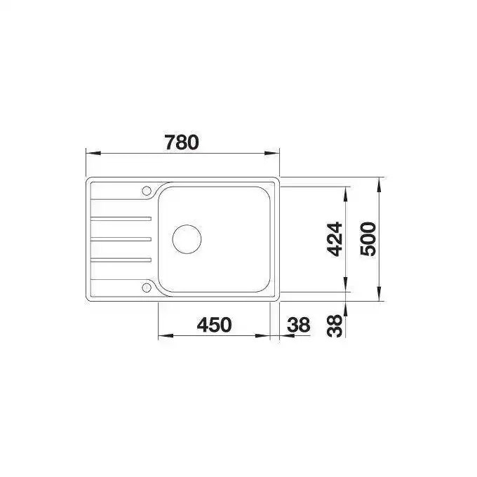 Zlewozmywak LEMIS XL 6 S-IF Compact Stal szczotkowana, odwracalny, korek auto. BLANCO 525110