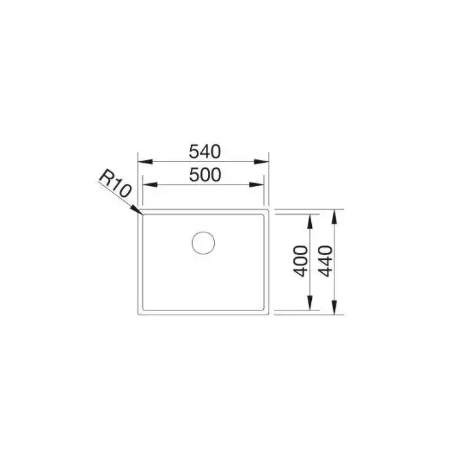 Zlewozmywak CLARON 500-IF Stal polerowana, InFino BLANCO 521576