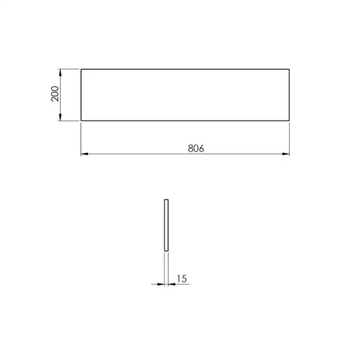 Panel ścienny marmur 80/20/1,5 white matt ELITA RE180800015290