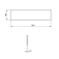 Panel ścienny marmur 80/20/1,5 stone matt ELITA RE180800017040