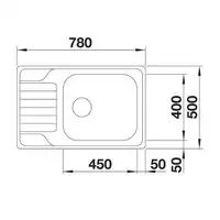 Zlewozmywak DINAS XL 6 S Compact Stal szczotkowana, odwracalny BLANCO 525121