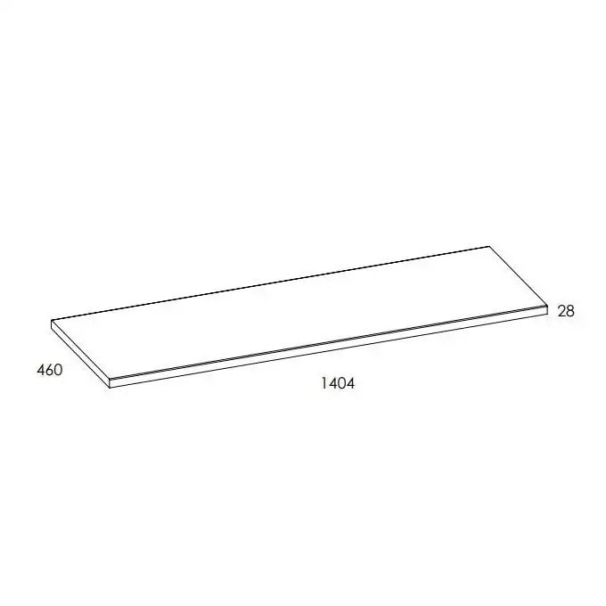 Blat MDF 140/46/2,8 dąb CLASSIC PCV ELITA RE05140022S780