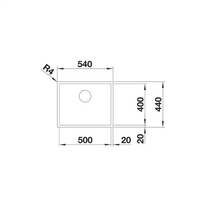 Zlewozmywak ZEROX 500-IF Stal Durinox, InFino BLANCO 523098