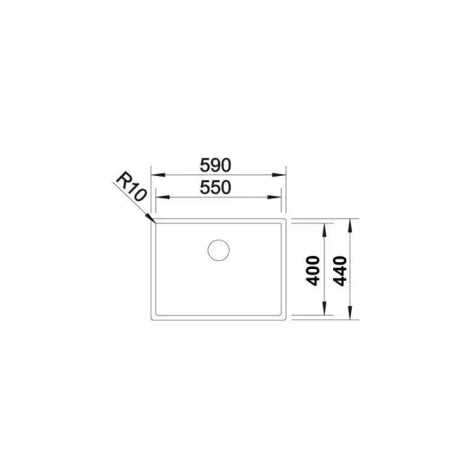 Zlewozmywak CLARON 550-IF Stal polerowana, InFino BLANCO 521578