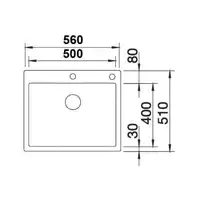 Zlewozmywak CLARON 500-IF/A Stal polerowana, korek auto., InFino, PushControl BLANCO 521633