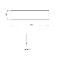 Panel ścienny marmur 80/20/1,5 anthracite matt ELITA RE180800016010