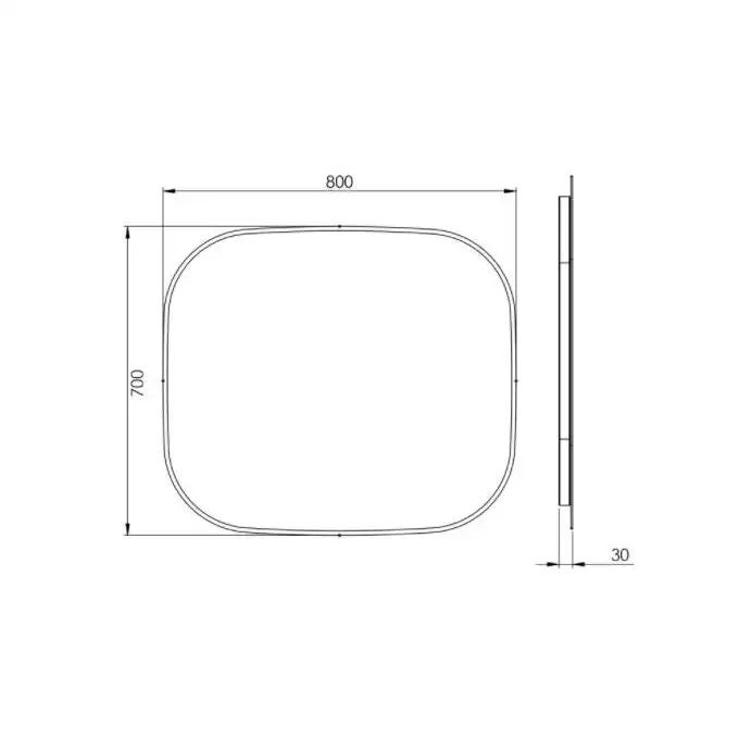 Lustro LED SHARON 80/70 gold ELITA RE060800015570