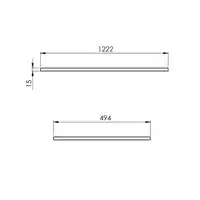 Blat marmur 120/49,4/1,5 stone matt ELITA RE051200117040