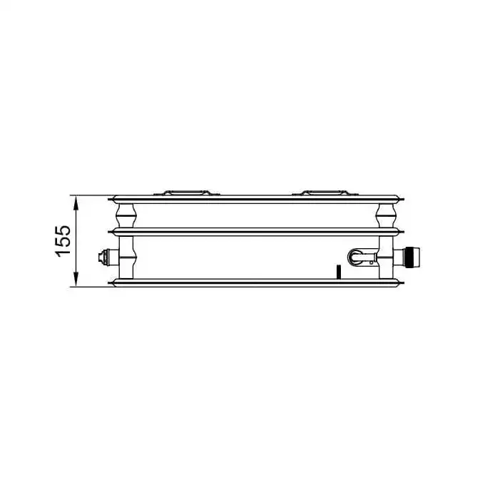 Grzejnik X2 Profil-V typ 30 wys. 600x155x900 higieniczny , biały, 10bar, zaw. prawy, bez osłony KERMI FTV300600901R1K