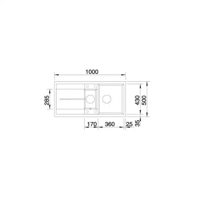 Zlewozmywak METRA 6 S Silgranit PuraDur Antracyt odwracalny BLANCO 513230