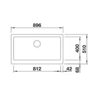 Zlewozmywak VINTERA XL 9-UF Silgranit PuraDur Kawowy, InFino BLANCO 526108