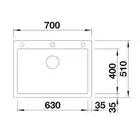 Zlewozmywak PLEON 8 Silgranit PuraDur Antracyt, InFino BLANCO 523043