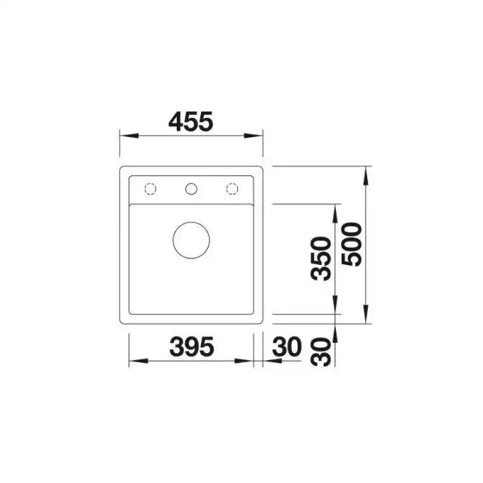 Zlewozmywak DALAGO 45-F Silgranit PuraDur Antracyt, korek auto. BLANCO 517166