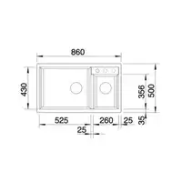 Zlewozmywak METRA 9 Silgranit PuraDur Czarny lewa BLANCO 525936