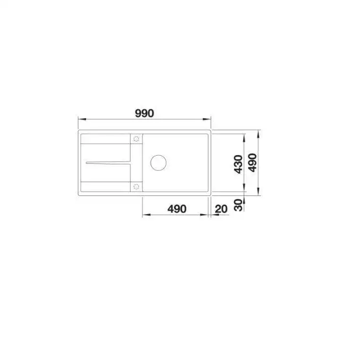 Zlewozmywak METRA XL 6 S-F Silgranit PuraDur Kawowy odwracalny, korek auto. BLANCO 519157