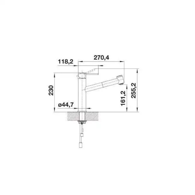 Bateria AMBIS-S Stal szczotkowana BLANCO 523119