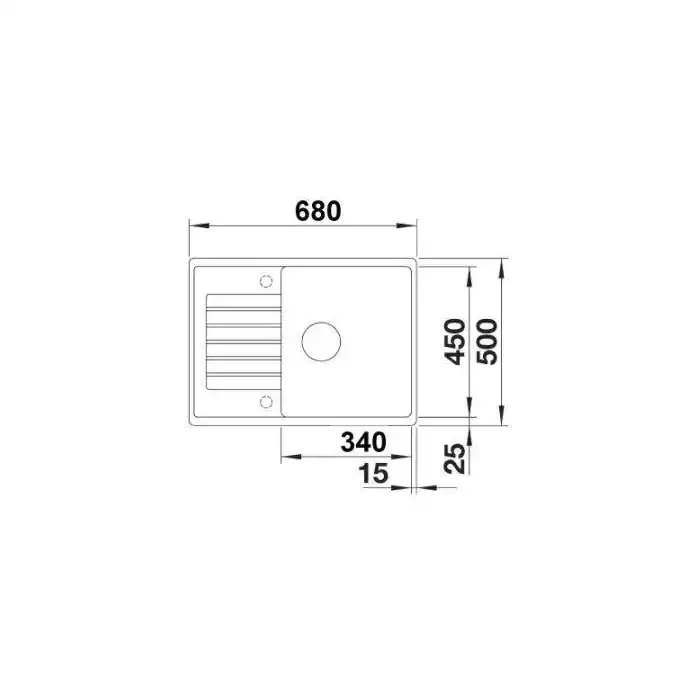 Zlewozmywak ZIA 45 S Compact Silgranit PuraDur Antracyt, odwracalny BLANCO 524721