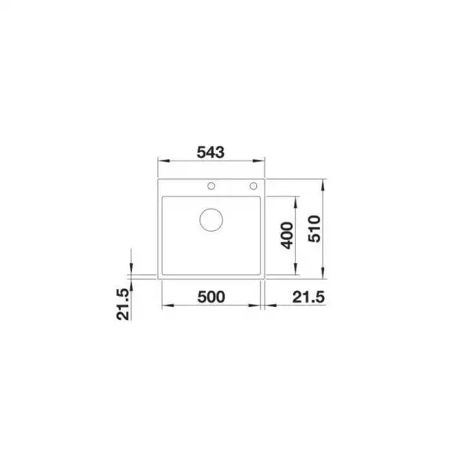 Komora SUBLINE 500-IF/A SteelFrame Silgranit PuraDur Czarny, korek auto., InFino BLANCO 525999