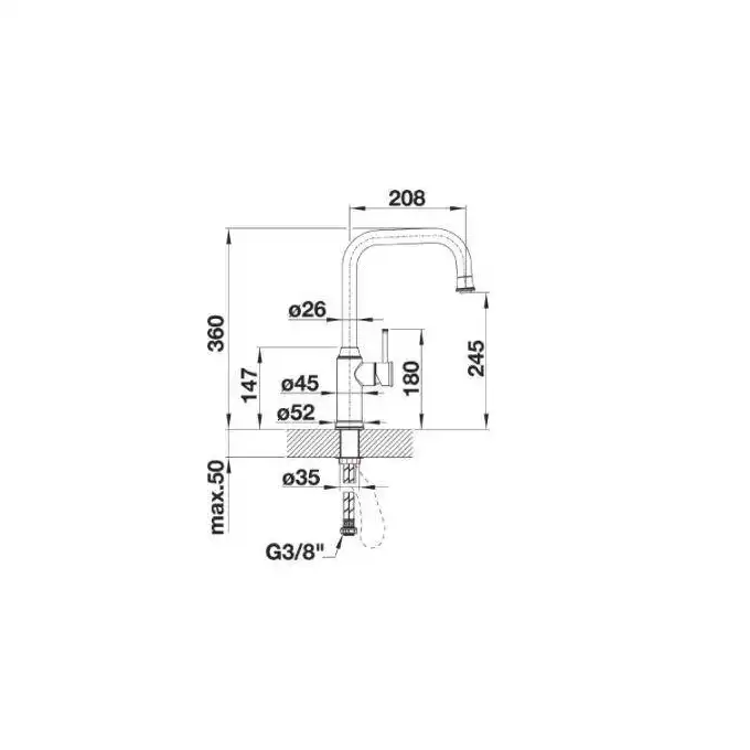 Bateria LIVIA-S Chromowana BLANCO 521288