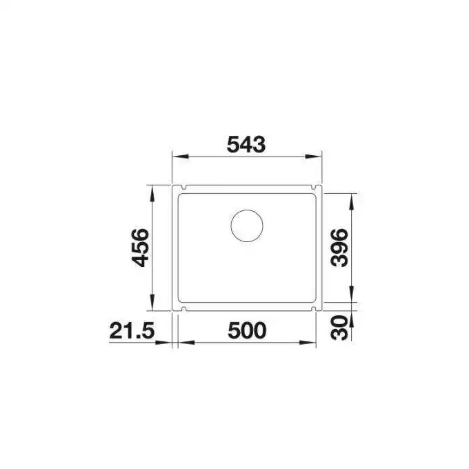 Komora SUBLINE 500-U Ceramika PuraPlus Czarny, InFino BLANCO 523740