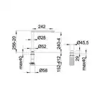 Bateria ELOSCOPE-F II Chromowana BLANCO 516672