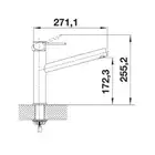 Bateria AMBIS Stal szczotkowana BLANCO 523118