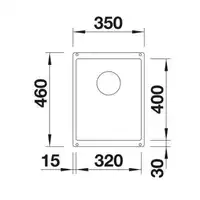 Komora SUBLINE 320-U Silgranit PuraDur Biały, InFino BLANCO 523410