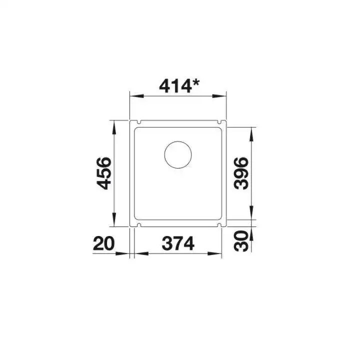 Komora SUBLINE 375-U Ceramika PuraPlus Czarny, InFino BLANCO 523732